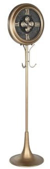 Home ESPRIT Garderobenständer, goldfarben, Metall, Glas, 45 x 40 x 178 cm, Marke EAN: 8424002178628
