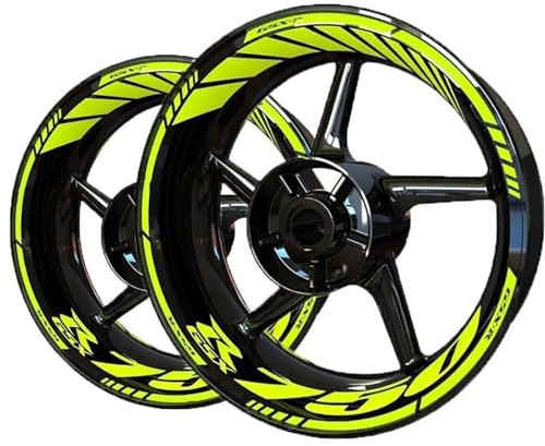 XWDPDNHHD Felgenaufkleber Motorrad-Radaufkleber Für Suzuki GSXR 750 GSXR750 Felgen-Reifen-Streifenband-Dekorations-Nabenaufkleber(Farbe 8)