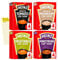 Cup Soup Vegetarian Bundle with Cup Soup Tomato, Mushroom, Vegetable and Minestrone with Intrinsic Treats Shopping List Card (4 Sachets of Each Flavour - Total of 16 Sachets)