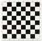 Tournament Chess Board, 20 Inch Silicone Mat, Black and White Squares with Mark