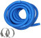 HAF® Manguera de piscina de alta calidad, 38 mm, azul, 2 metros, para jardín y piscina, incluye 2 abrazaderas de acero inoxidable, manguera de piscina, manguera de bomba – Calidad: fabricada en