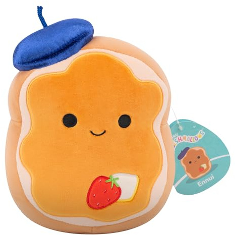 Squishmallows Original 7.5-Inch Ennui the French Toast | Collectable Cute Plush Toy, Cuddly Toys for Children, Soft Toys, Cute Teddies Suitable for Girls and Boys Ages 3