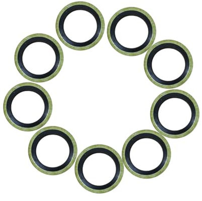 Kupplungshebel Motorrad M10 Bolzen Ölablassschraube Dichtungsscheibe Dichtungen 1 Satz / 10 Stück Passend für Motorrad Hydraulische Kupplung Bremspumpe Bremssattel Bremshebel Kupplungs(M8 10pieces)