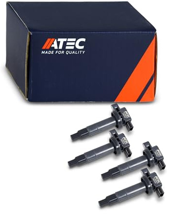 ATEC Germany 4x Zündspule | Kompatibel mit: TOYOTA AYGO, IQ, PRIUS Liftback, PRIUS Stufenheck, YARIS, YARIS, YARIS, YARIS / VIOS Stufenheck