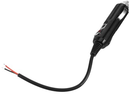 Luxshiny Car Cigarette Lighter Extension Cable Plug for Air Compressors and Tyre Inflators DIY Connection Lead for Rv Truck Atv Compact and Lightweight Design