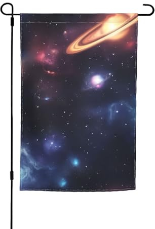 Galaxie-Weltraum-Druck, 30,5 x 45,7 cm, Veranda, Ganzjahresflaggen, Hofdekoration, Terrassen-Flagge, Innenhof-Dekoration