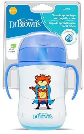 Dr. Brown's TC91023SPX - Vaso de transición de boquilla suave, 270 ml