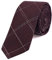 DonDon Herren Krawatte 6 cm gestreift Baumwolle bordeauxrot