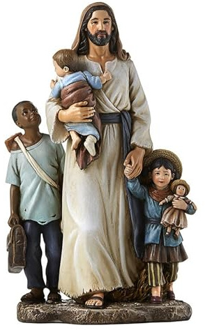 Avalon Gallery 17,8 cm Welcome The Stranger Jesus Statue Michael Adams