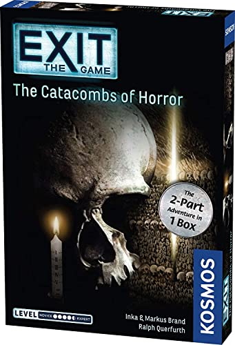 Thames & Kosmos - EXIT: The Catacombs of Horror - Level: 4.5/5 – Unique Escape Room Game - 1-4 Players - Puzzle Solving Strategy Board Games for Adults & Kids, Ages 16+ - 694289