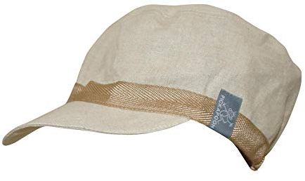 PICKAPOOH Schirmmütze Mika ungebleichtes Leinen, Gr. 62