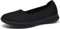 konhill Zapatos Planos Mocasines Mujer Cómodos Casuales Slip on Loafers Zapatos de Punto Vestidos Zapatos Ligeros para Caminar EU 39 Todo Negro