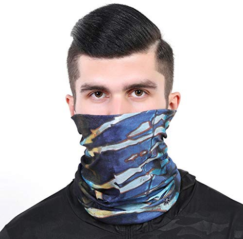 riou Herren Bandana Schlauchtuch Multifunktionstuch Sommer Dünn Atmungsakt Motorrad Mundschutz Halstuch Schlauchschal