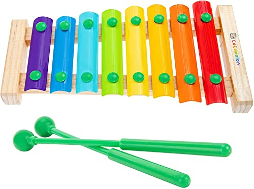 CoComelon First Act Musical Xylophone with 2 Mallets, Kids Music Toy, Develop Your Child's Hand-Eye Coordination, Fine Motor Skills, and Gross Motor Skills