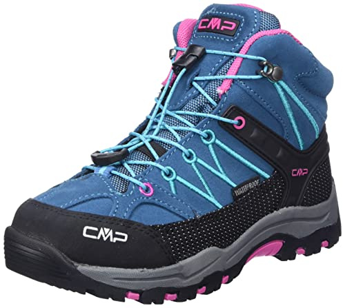 CMP Unisex Kinder Kids Rigel Mid Trekking Shoes Wp Trekking-Schuhe, Deep Lake Baltic, 34 EU