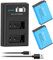 Artman LP-E17 Battery 1300mAh and Dual USB LCD Charger Compatible with Canon EOS R10, RP, Rebel SL3, SL2, T8i, T7i, T6i, T6s, EOS M3, M5, M6, EOS 200D, 77D, 750D, 760D, 800D, 8000D (2-Pack)