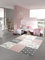 Teppich-Traum Kinderzimmer Teppich Spielteppich Regenbogen Herzchen Wolken rosa Creme grau Größe 160x230 cm