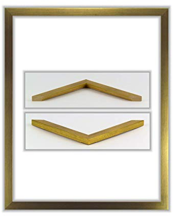 myposterframe Bilderrahmen 59,4 x 84,1 cm Juliet DIN A1 Gold mit klarem Kunstglas (2mm)
