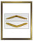 myposterframe Bilderrahmen 59,4 x 84,1 cm Juliet DIN A1 Gold mit klarem Kunstglas (2mm)