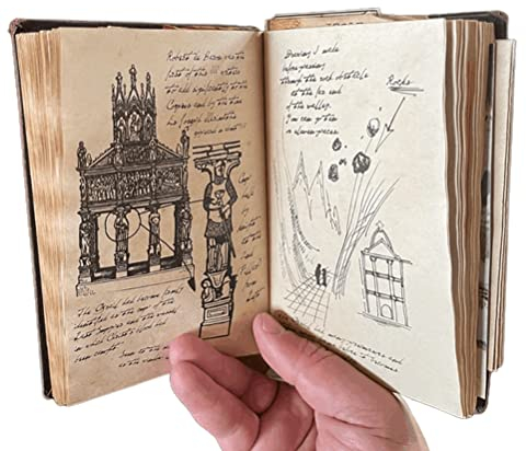 NAHEY Indiana Jones Holy Grail Diary Prop Klassische Movie Diary Prop 235 Seiten Vintage Journal Buch Kreatives Geschenk
