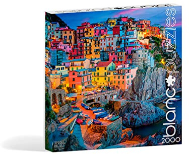 Buffalo Games - Blanc - Dusk at Cinque Terre - 2000 Teile Puzzle