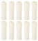 PATIKIL 10Pack Steckdose Abdeckung Kandelaber Basis für E14 Kronleuchter 25x100mm Weiß
