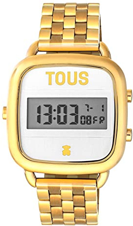 TOUS Watches d-Logo Damen Uhr digital Quarzwerk mit Edelstahl Armband 200351022