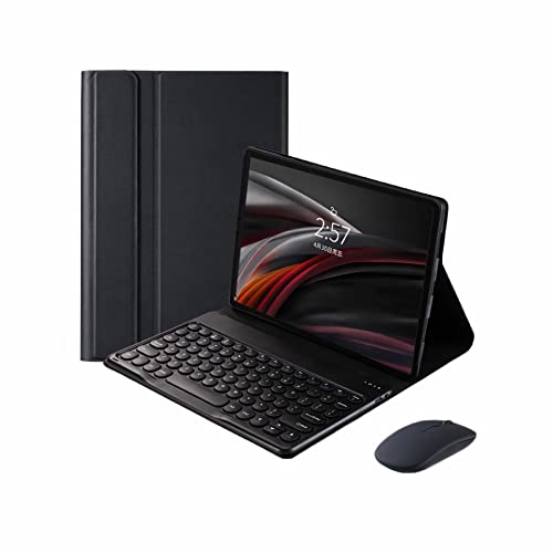 Clavier Pour Xiaomi Pad 5 11 2022 Avec Souris, Smart Folio Cover Avec Porte-Crayon, Étui Magnétique Détachable Pour Clavier Sans Fil Bluetooth Pour MI Pad 5 Pro 11 Inch,Capsules Arrondies,Noir