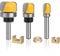 3 Piezas Fresas para Madera Router Colocar, Fresa Redonda para Madera 8 mm, Multifunción Fresas para Router, para Procesamiento de Madera Dura, Tableros Compuestos