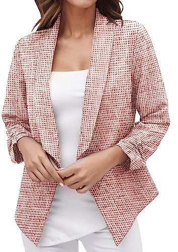 LAOSU Blazer Femme Élégant Veste De Travail Blazer,Blazer Marron,Blazer Vert Foncé,Blazer Oversize Bleu Marine,Blazer A Sequin,Blazer Femme Pied De Poule,Blazer Cuire Femme