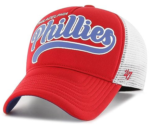 '47 Brand Mesh Trucker Cap Foam Script Philadelphia Phillies