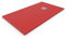 Receveur de douche 65 x 65 cm Extra Slim Rouge Ral 3020 en résine synthétique et poudre de marbre avec bonde offerte