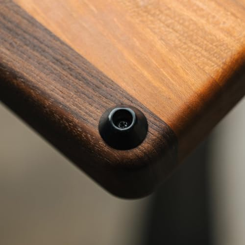 WALRUS OIL - Cutting Board Feet, Rubber Bumper Protectors with Screws (Black, 1/2) 8-Pack