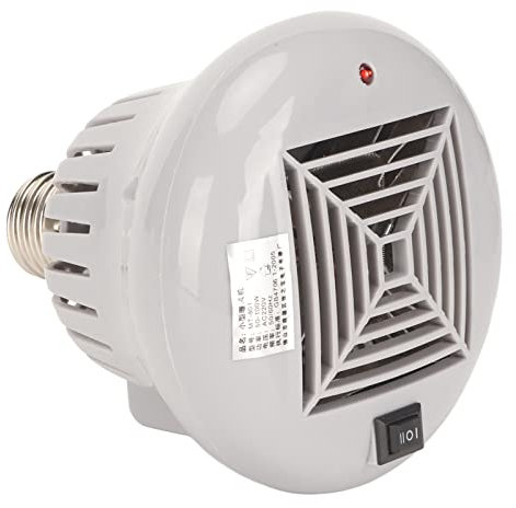 LEEZAD Ventilateur de Chauffage pour Animaux Domestiques, 3 Niveaux de Puissance, Mise Hors Tension Automatique, Four pour Niche pour Chien avec Coque Ignifuge et Indicateur de Travail