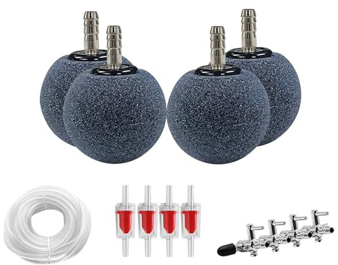 Holzsammlung Luftstein für Aquarium, Leiser Sauerstoff Belüfter für Aquarien, Sauerstoff-Diffusor Airstone Blasenfreisetzungswerkzeug für Luftpumpe, Aquarium, Eimer, Kleiner Teich