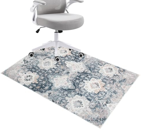 Honorstar Bodenschutzmatte für Hartböden und Teppich 120x90cm Stuhlunterlage Gaming Bodenschutzmatte Bürostuhl Matte Rechteckig Bodenmatte rutschfest Bürostuhlunterlage Stuhlmatten (Mehrfarbig-1)