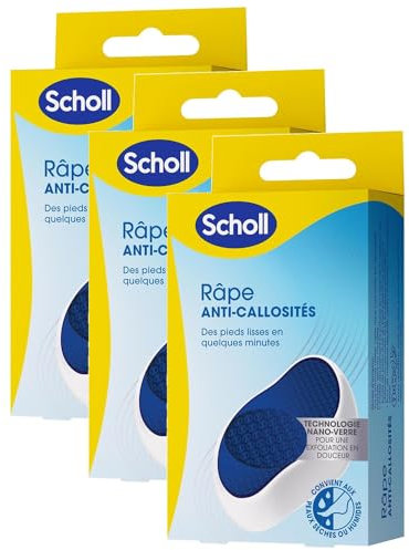 SCHOLL Râpe Anti-callosités Nano Verre - Exfoliation Douce - Lavable