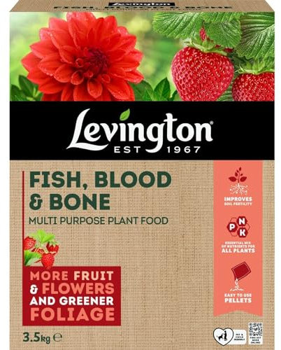 AMK® Levington Fish Blood & Bone Multi Purpose Plant Feed Food Fertiliser Pellets 3.5kg Organic Fertilizer