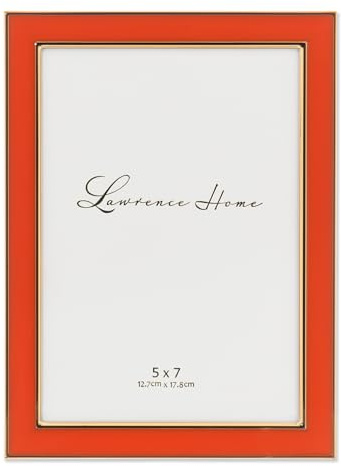 Lawrence Frames Metall-Bilderrahmen, goldfarben, emailliert, 12,7 x 17,8 cm