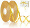 Annickee Ruban, 50M Ruban Cadeau Emballage, 5mm Ballon de Pailleté, Ficelle Ballon Anniversaire, Paillette pour Emballage Cadeau (Couleur or)