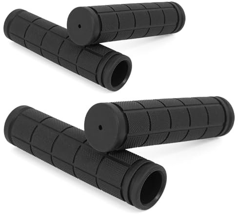 2 Paar Fahrrad Griffe Lenkergriffe, 22,2mm Lenkergriffe Fahrrad,Aus weichem Gummi, Lenker Griff Komfortable Stoßfest Handgriffe rutschfest für MTB,Mountainbike, Rennrad Griffe