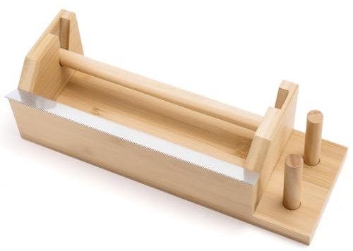 MOLSHINE Multi-Washi-Tape-Spender aus Bambus, Einhandbedienung, Klebebandschneider, Klebebandrollen-Aufbewahrungshalter für Handarbeit, Heimwerken, Geschenkverpackung (Bambus)