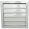 Persianas de ventilación cuadradas de aleación de aluminio con cuchillas móviles para salida de ventilador, 40 x 40 cm