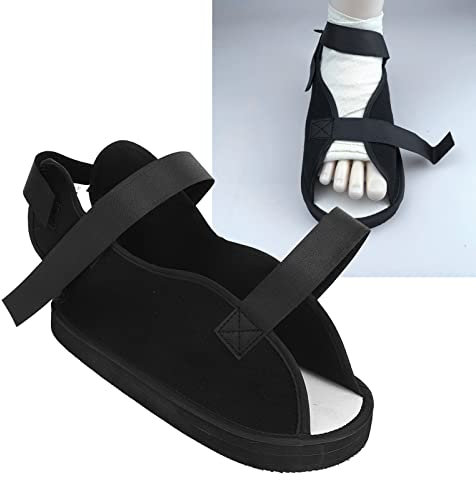 Fyearfly Zapatos de yeso quirúrgico, zapato postoperatorio de yeso para fractura de punta abierta Soporte de pierna protectora para pies Soportes para suministros sanitarios Equipos