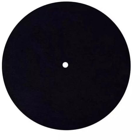 Povxlum Tappetino per Giradischi in Feltro Tappetino Antiscivolo per Audiofili, Spessore 3 Mm, per Accessorio Sostitutivo Audio per Dischi in Vinile LP