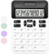 QpenguinBabies White Scientific Calculator, 12 Digit LCD Display, Dual Powered (Battery & Solar), Office, Home, School