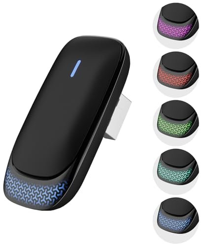 Adaptador inalámbrico Carplay para iPhone, Mini Edition Convierte el dongle CarPlay inalámbrico con Cable para Coches a Partir de 2016 e iOS 10+ (Negro, L)