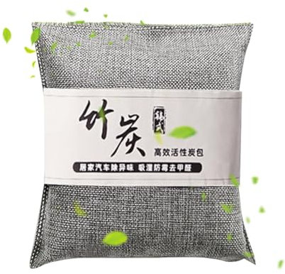 Sac à charbon en bambou - chambre, étude, | 500 g de déodorant en voiture avec carbone activé, absorbeur d'humidité ménage pour le salon, armoire, air frais