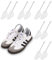 Cexovo Tendiscarpe Uomo Donna 5 Paia Tendiscarpe in Plastica Regolabile Adulto Scarpa Albero Forme Scarpe Con Tensione Molla Bobina Taglia 39-47 per Scarpe Casual Scarpe di Pelle (White)