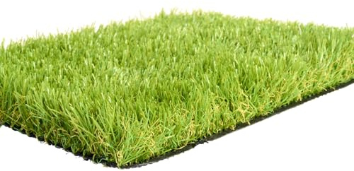 Tappeto Erba Sintetica Per Esterno Naturale Morbido Drenante - Altezza Erba 40 mm - Per Giardino Piscina Terrazzo - Resistente Alle Intemperie. (Rotolo mt 2x10)